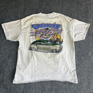 Goodguys Hot Rod T Shirt Mens XL Light Gray ISRA Indiana Street Rod Graphic Tee